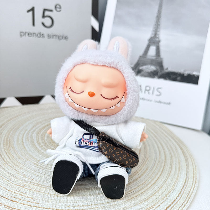 [Clothes only] First and second generation Labubu clothes pendant Labubu sitting party baby clothes trendy modern casual wear