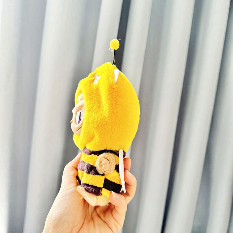 [Clothes only] First and second generation keychain Labubu clothes pendant Labubu baby clothes yellow bee onesie cute