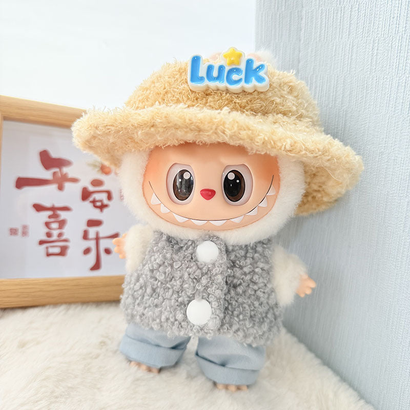 [Clothes only] First and second generation Labubu clothes pendant Labubu baby clothes, buttons, rings, vest suits, hats are cute.