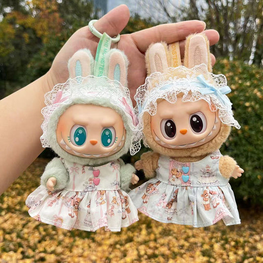 [Clothes only] First and second generation keychain Labubu clothes pendant Labubu clothes pendant Lolita dress