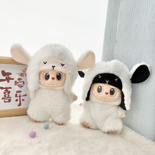 [Clothes only] 1st/2nd generation Labubu clothes pendant Labubu sitting party baby clothes plush little sheep clothes