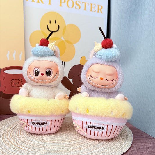 [Clothes only] One, two and three generations Labubu clothes pendant Labubu sitting baby clothes delicious cake set cute