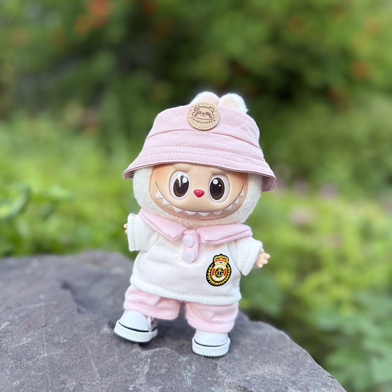 [Clothes only] The first, second and third generation keychain Labubu clothes pendant Labubu baby clothes noble small school uniform set
