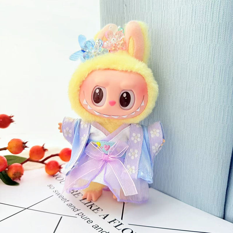 [Clothes only] The first, second and third generations of keychains, Labubu clothes pendant, Labubu baby clothes, antique Hanfu set, ancient clothing.