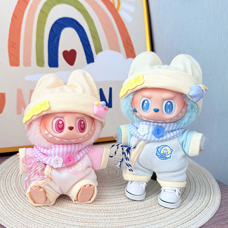[Clothes only] One, two and three generations Labubu clothes pendant Labubu sitting baby clothes newborn baby clothes suit cute