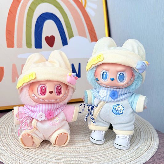 [Clothes only] One, two and three generations Labubu clothes pendant Labubu sitting baby clothes newborn baby clothes suit cute