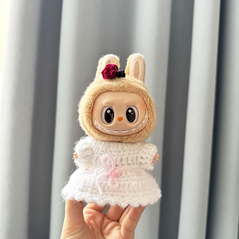 [Clothes only] First and second generation keychain Labubu clothes pendant Labubu sitting party hook dress women