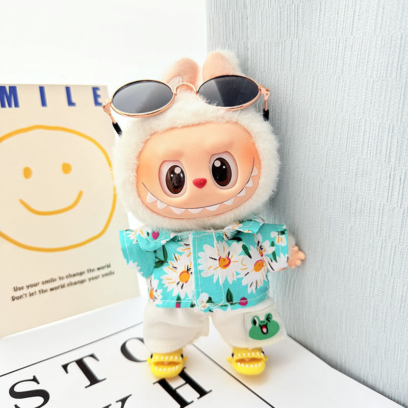 [Clothes only] 1st/2nd generation Labubu clothes pendant Labubu sitting party baby clothes beach glasses set