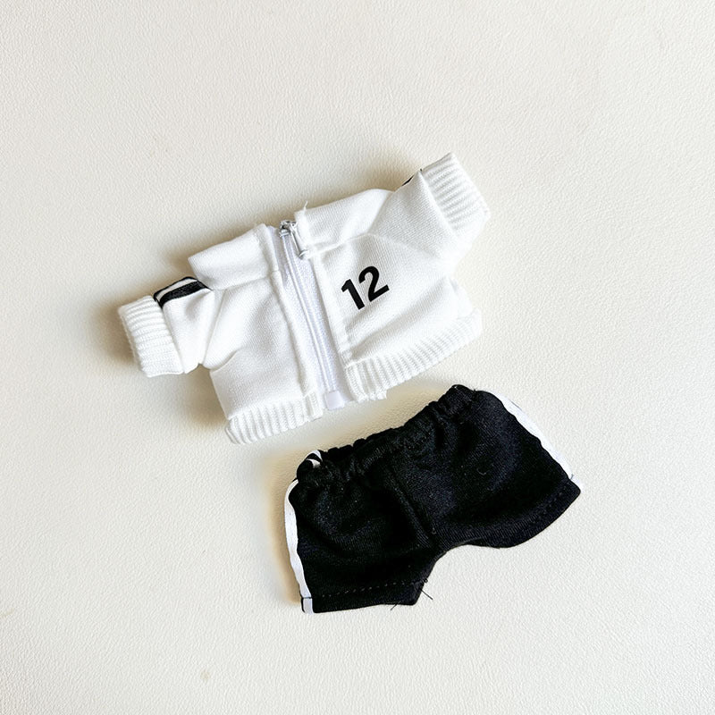 [Clothes only] First and second generation keychain Labubu clothes pendant Labubu wears No. 6 and No. 12 sweatshirt Moe