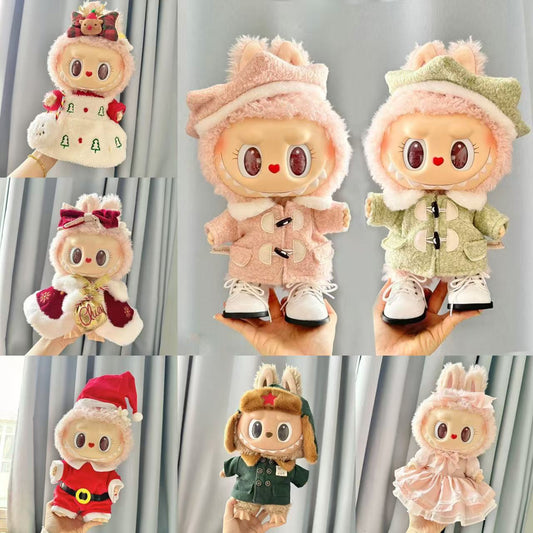 38Cm Labubu Vinyl Plush Doll Clothes Labubu Time to Chill Doll Clothes