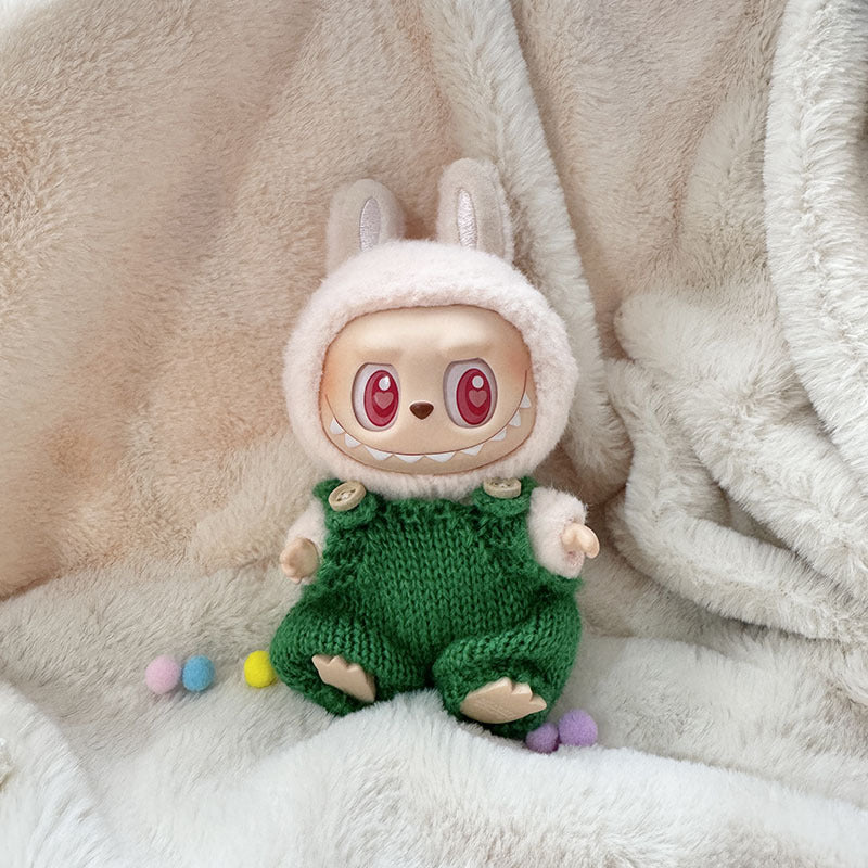 [Clothes only] First and second generation keychain Labubu clothes pendant Labubu sitting party knitted strap skirt