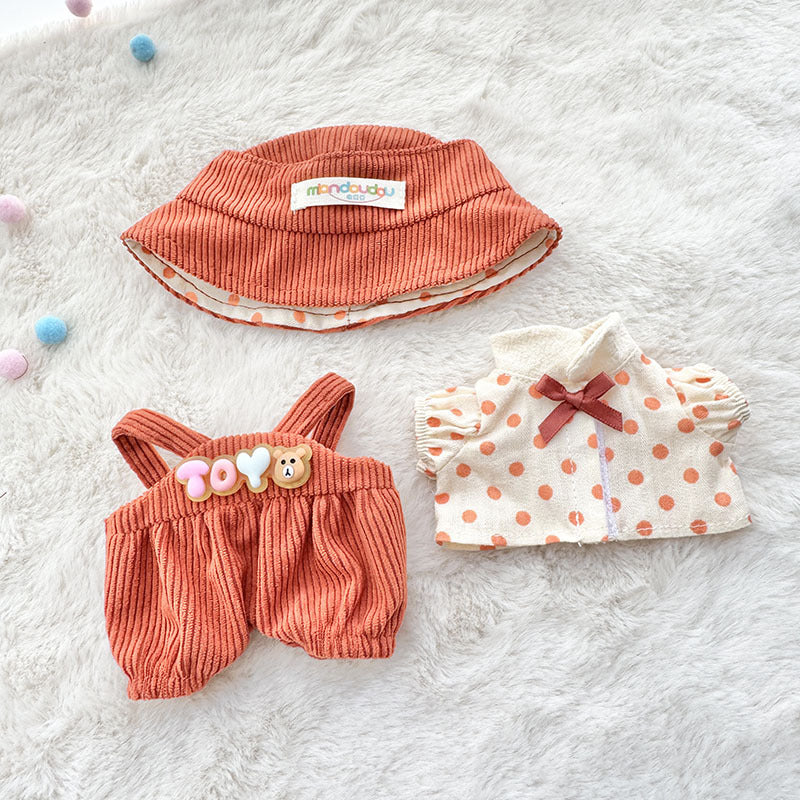 [Clothes only] First and second generation Labubu clothes pendant Labubu baby clothes toy bear sweet overalls set cute