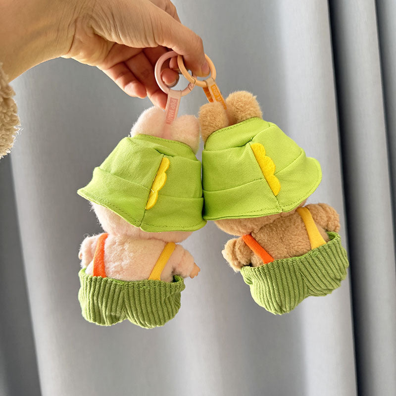 [Clothes only] First and second generation keychain Labubu clothes pendant Labubu pit strip fruit animal overalls cute