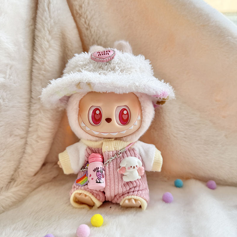 [Clothes only] First and second generation keychain Labubu clothes pendant Labubu sitting party kettle climbing clothes cute
