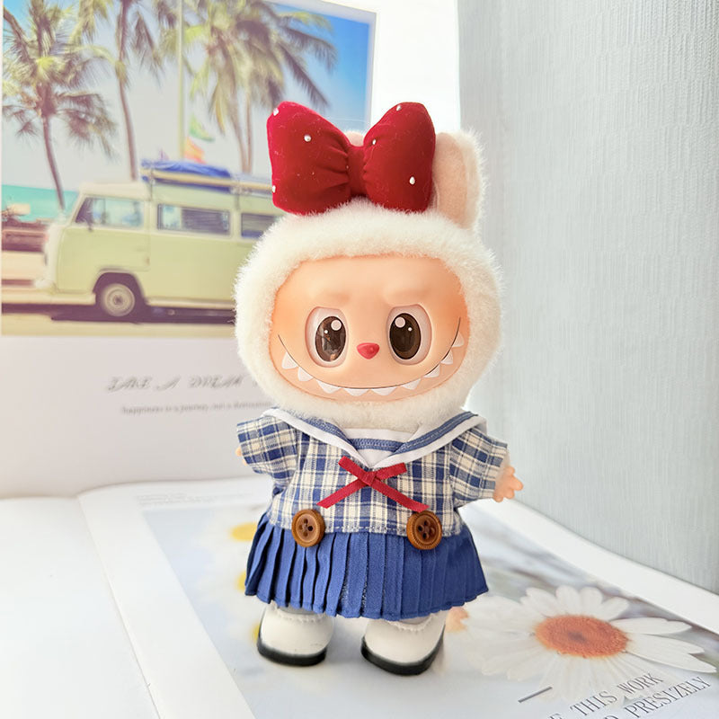 [Clothes only] First and second generation keychain Labubu clothes pendant Labubu baby clothes sweetheart sailor clothes cute