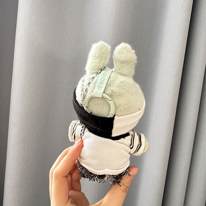 [Clothes only] First and second generation keychain Labubu clothes pendant Labubu baby clothes gray-tone aesthetic five-piece set cute