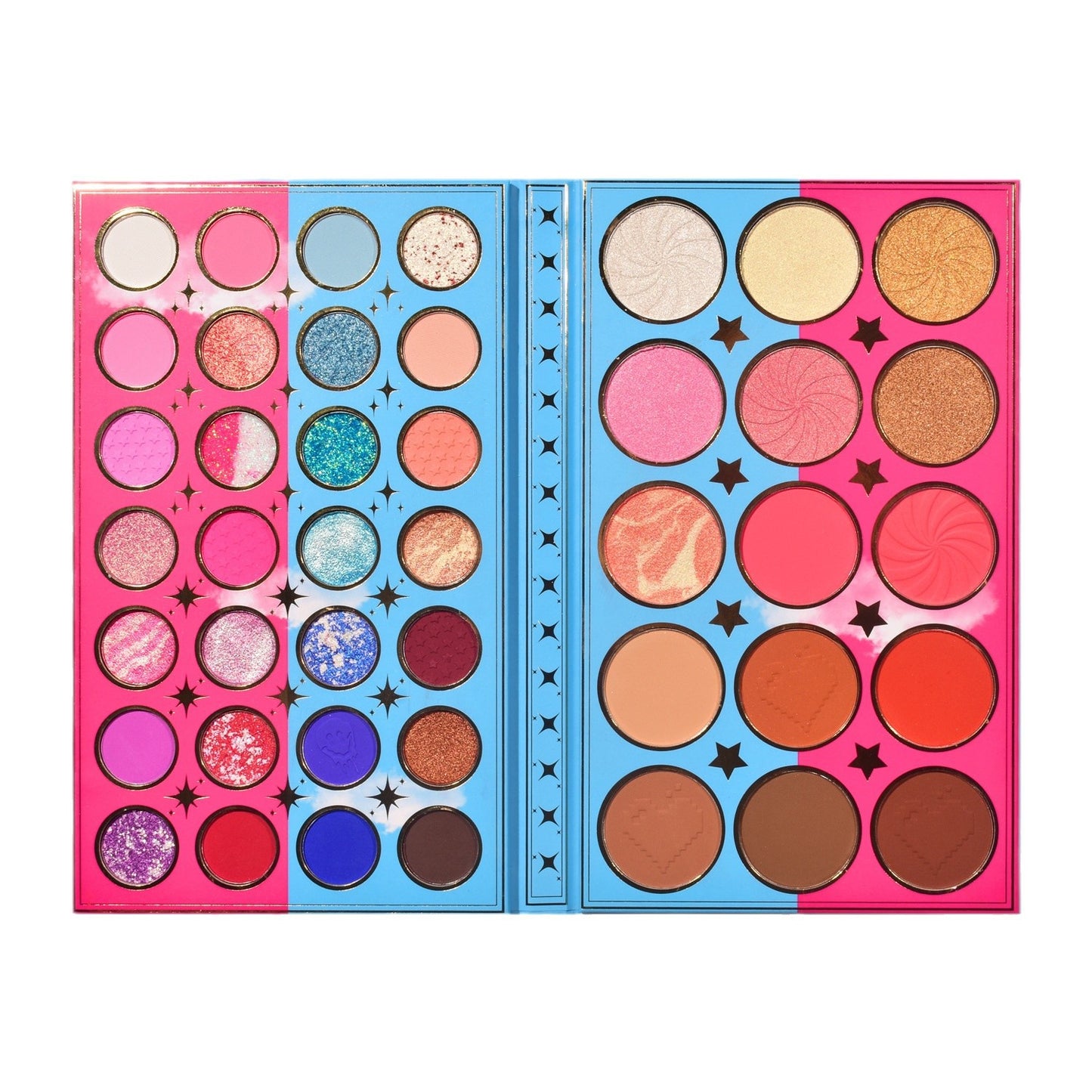 KEVIN & COCO 56-color eyeshadow disc super cute girl heart bright makeup artist special niche portable