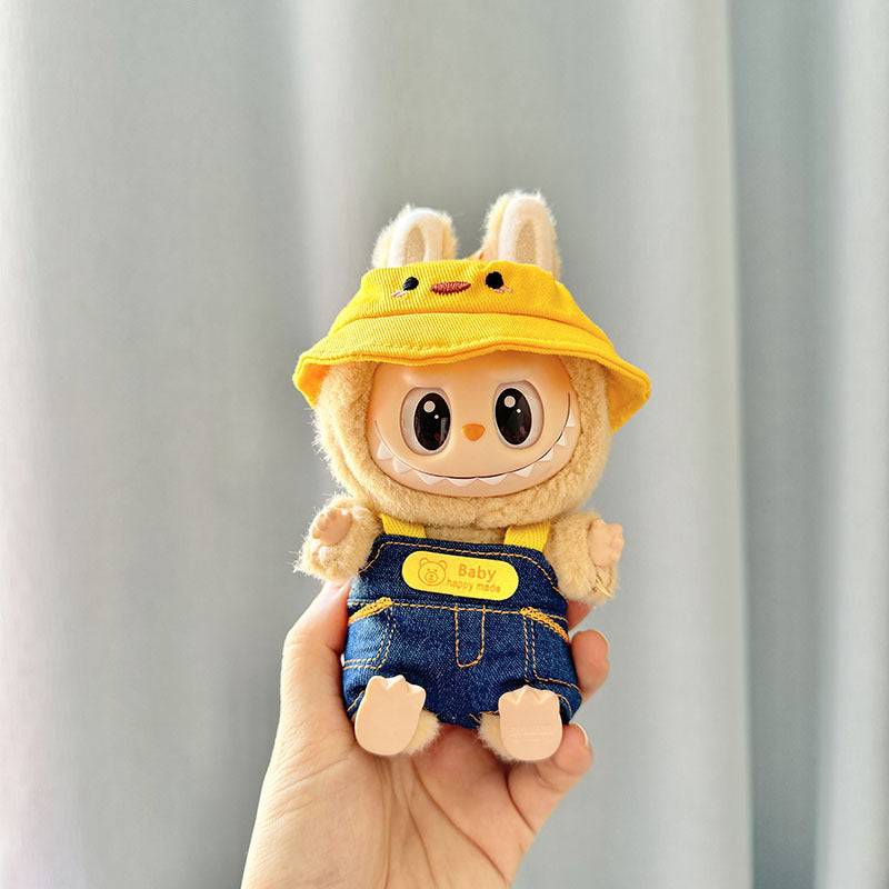 [Clothes only] First and second generation keychain Labubu clothes pendant Labubu cloth for small animal hat set cute