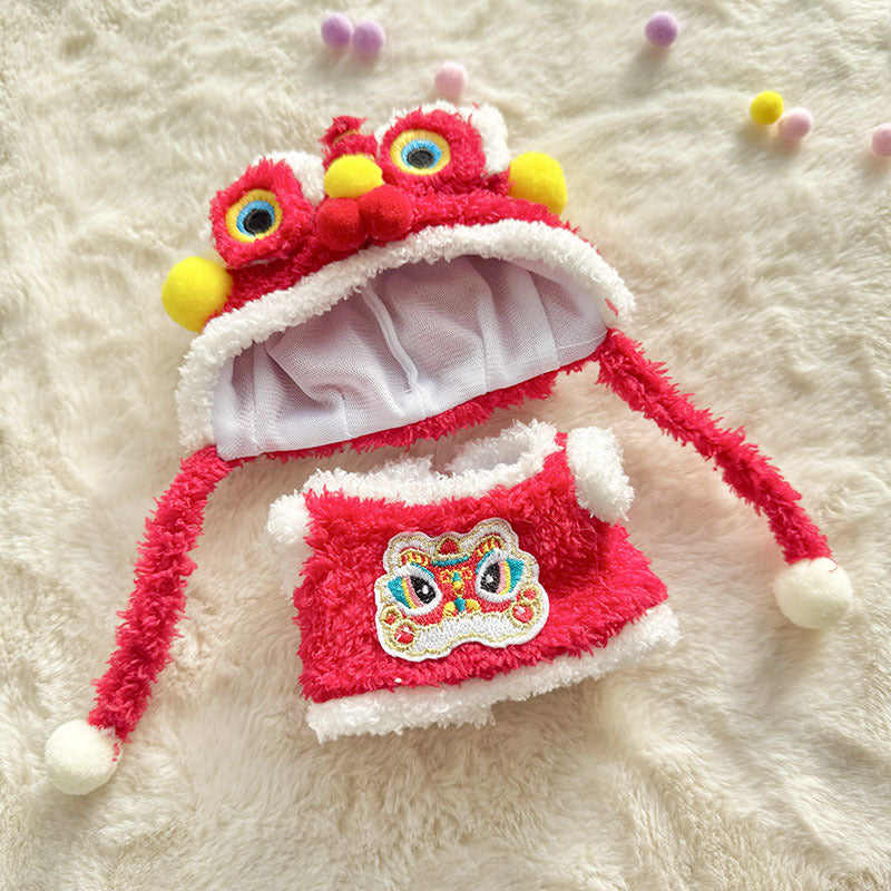 [Clothes only] First and second generation keychain Labubu clothes pendant Labubu New Year's Eve Lion and New Year's baby clothes