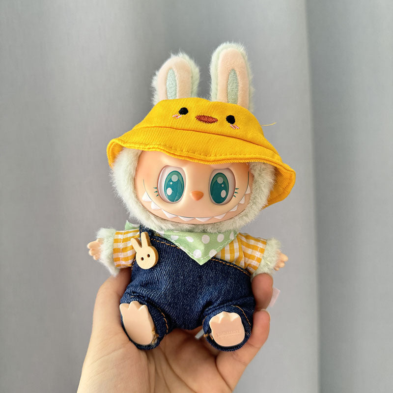 [Clothes only] First/second generation Labubu clothes pendant Labubu sitting party baby clothes skirt overalls cute