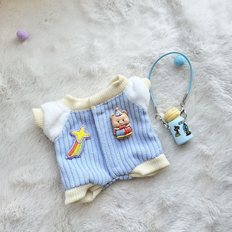 [Clothes only] First and second generation keychain Labubu clothes pendant Labubu sitting party kettle climbing clothes cute