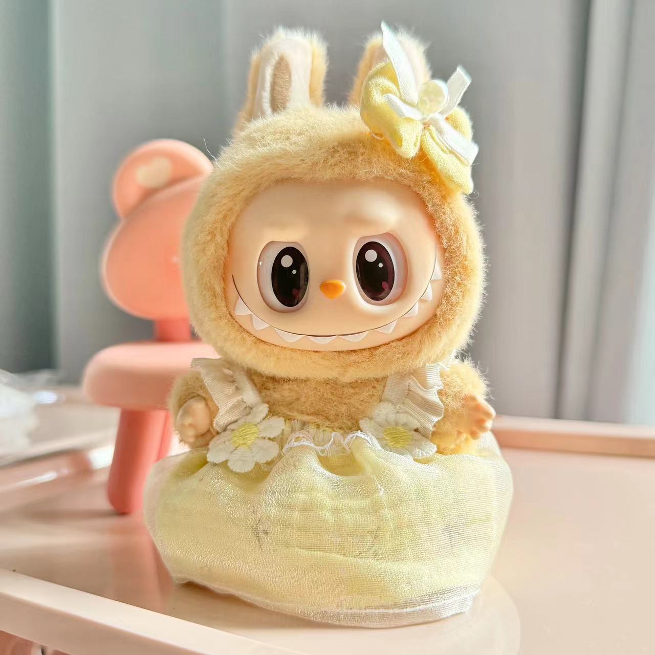 [Clothes only] 1st/2nd generation blind box Labubu clothes keychain Labubu sitting party series baby clothes cute