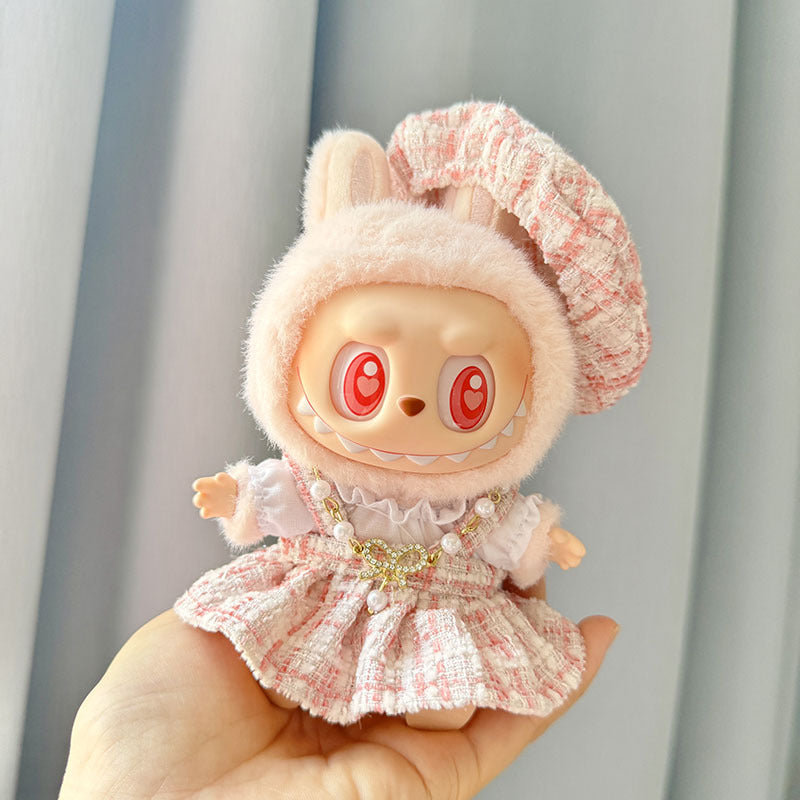 [Clothes only] First/second generation Labubu clothes pendant Labubu sitting party baby clothes skirt overalls cute