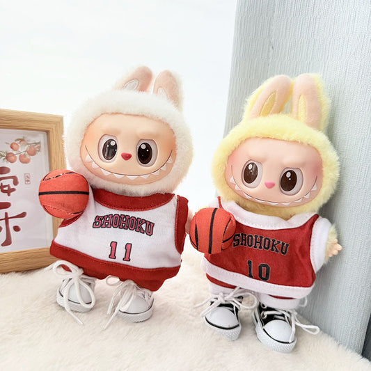 [Clothes only] First and second generation keychain Labubu clothes pendant Labubu pendant jersey set sportswear cute