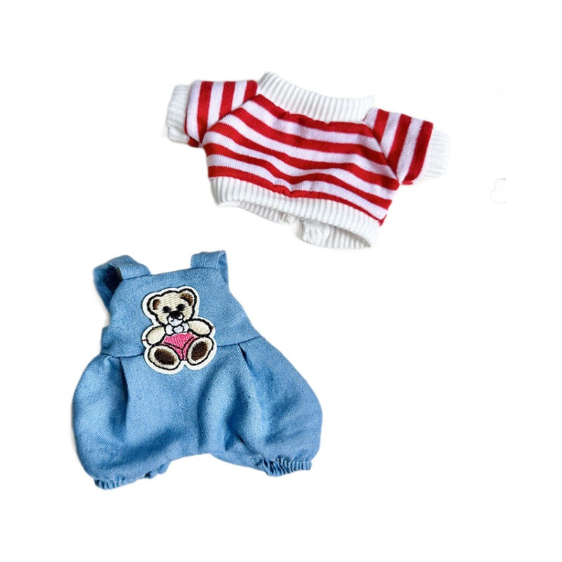 [Clothes only] First/second generation Labubu clothes pendant Labubu sitting party baby clothes bear red navy cute