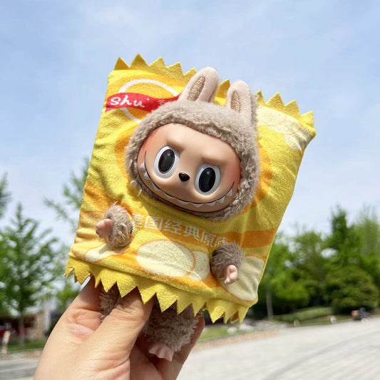 [Clothes only] 17cm pendant rabub clothes potato chips clothes keychain labubu doll clothes cute creativity