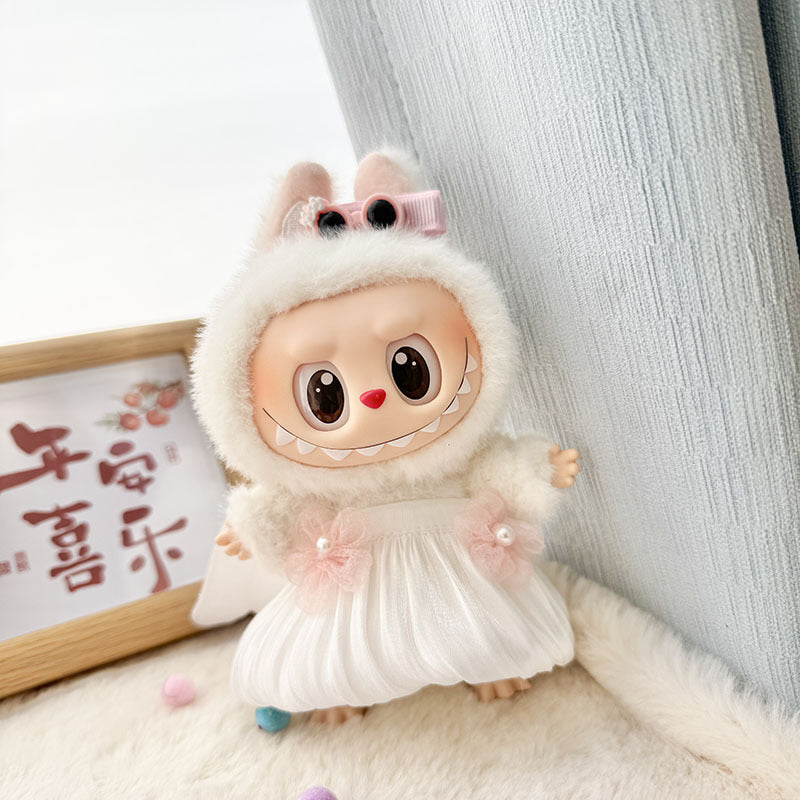 Clothes only] First and second generation Labubu clothes pendant Labubu sitting baby clothes little devil angel suit cute