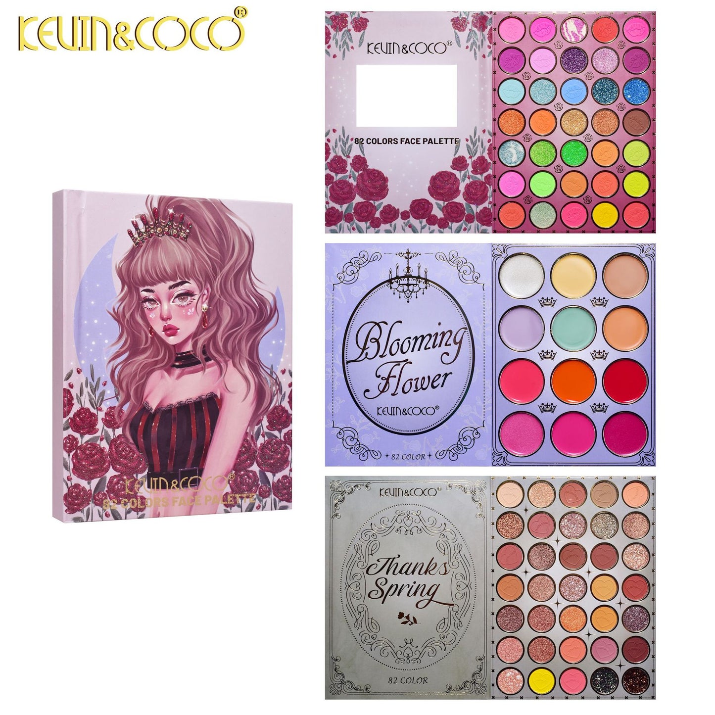 KEVIN & COCO82 color eyeshadow blush highlight integration ins girl daily KEVIN & COCO