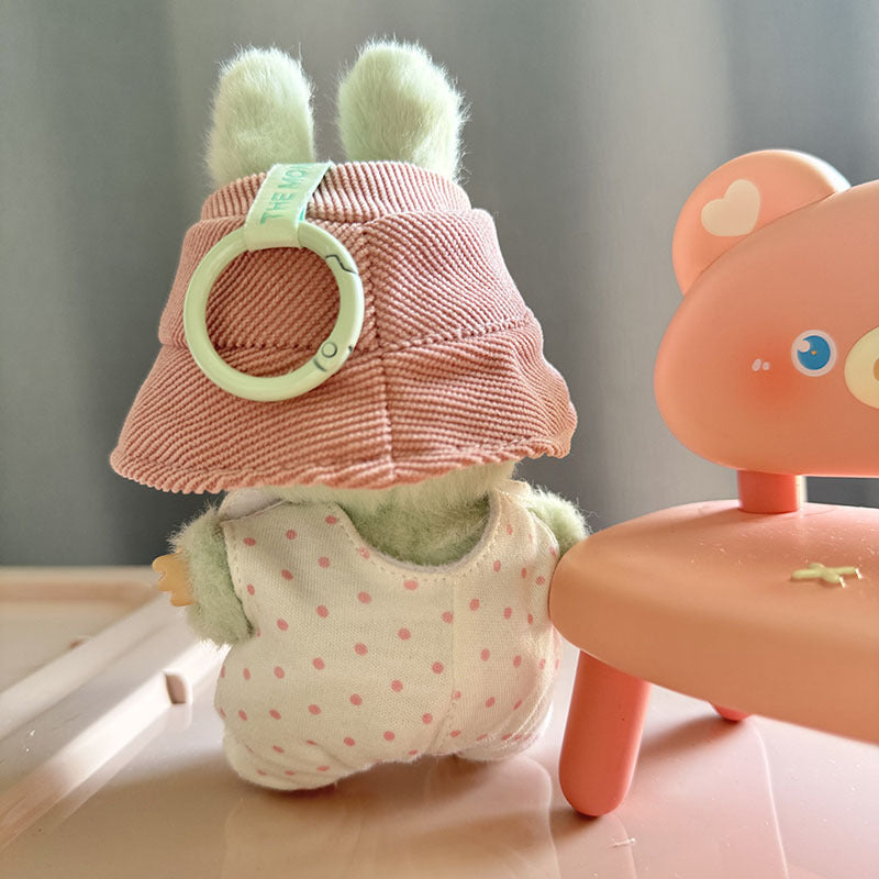 [Clothes only] First/second generation Labubu clothes pendant Labubu sitting party baby clothes powder point pig powder hat