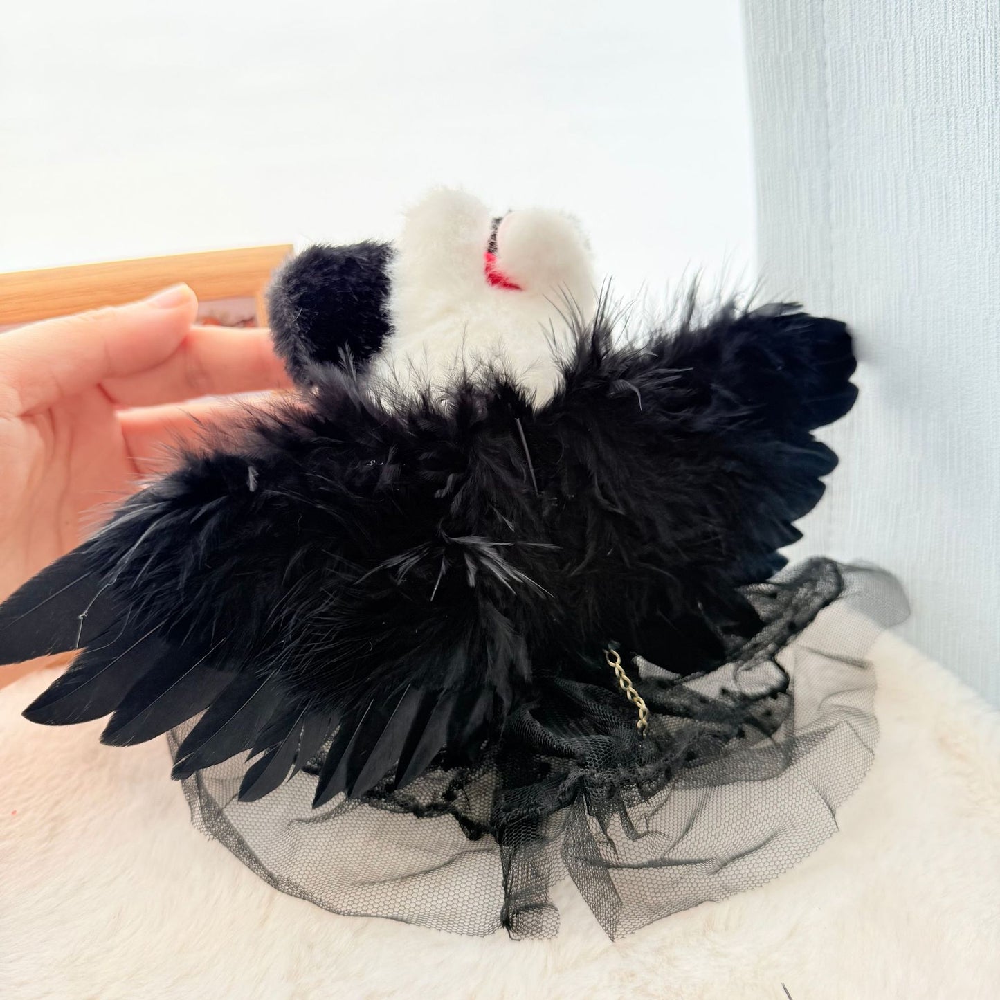 [Clothes only] First and second generation Labubu clothes pendant Labubu sitting party baby clothes gauze skirt angel wings cute