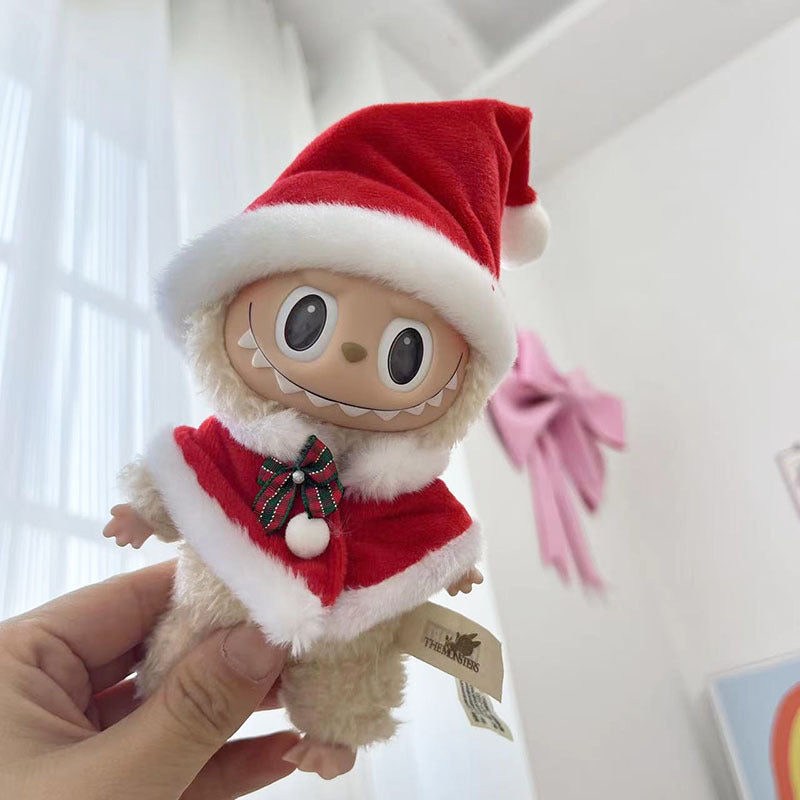 [Clothes only] 15cm pendant Labubu cloth for the New Year's set labubu keychain doll clothes cute