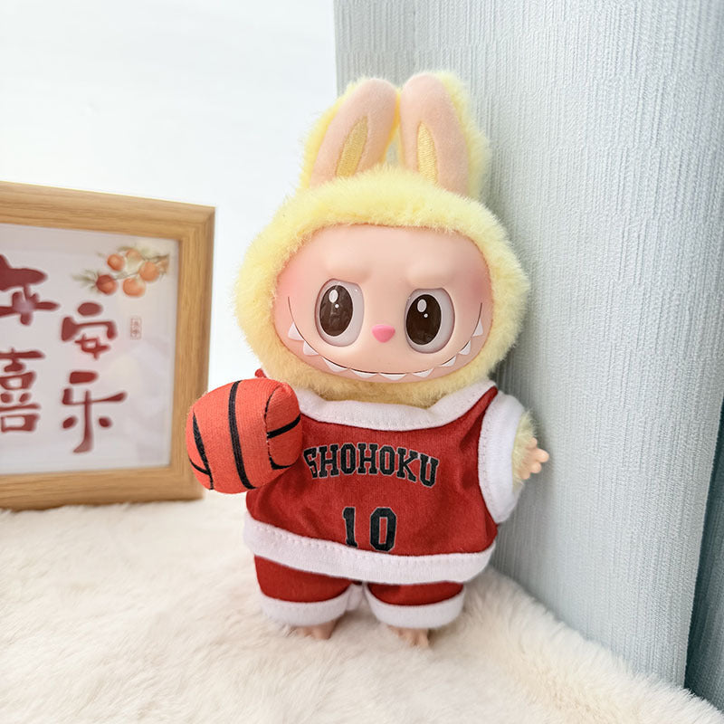 [Clothes only] First and second generation keychain Labubu clothes pendant Labubu pendant jersey set sportswear cute