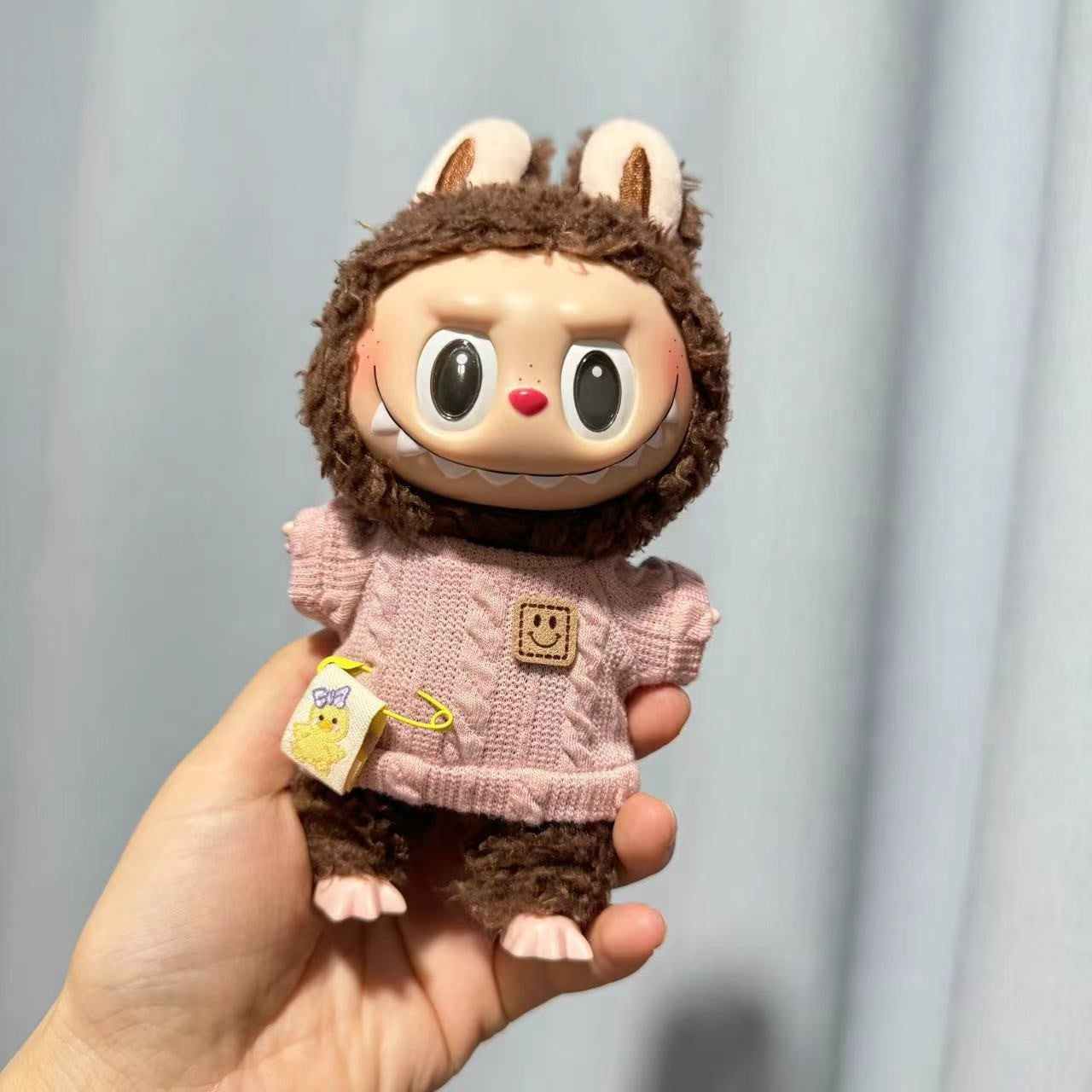 [Clothes only] 15cm pendant blind box rabub for couple sweater casual shirt keychain doll clothes
