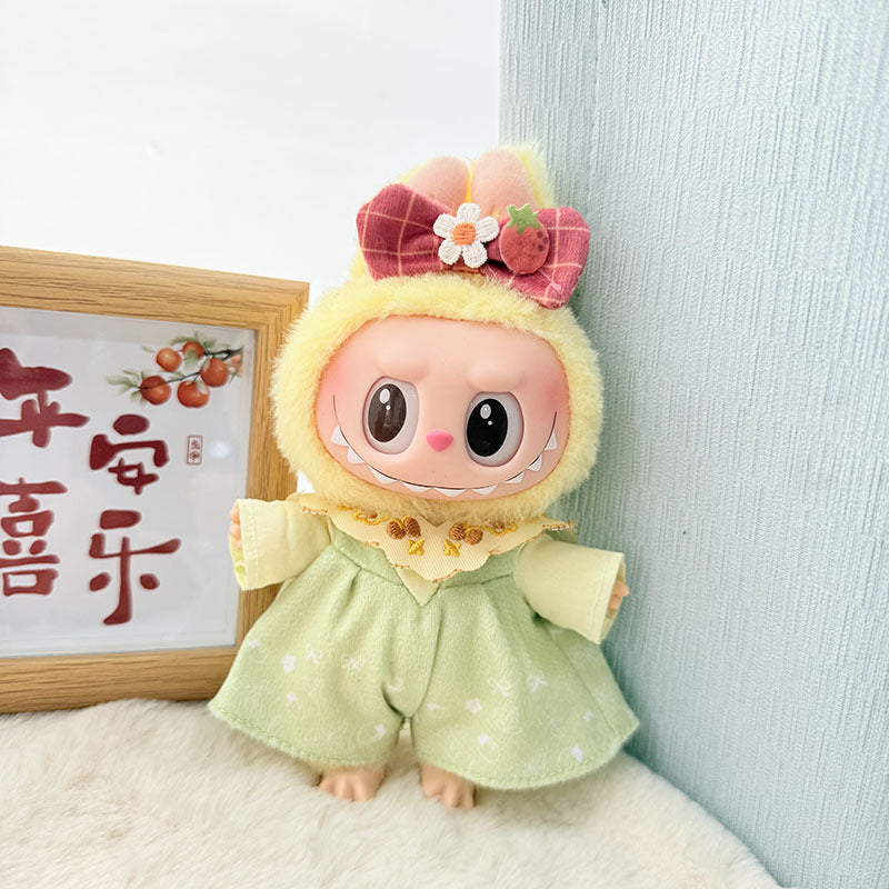Clothes only] blind box Labubu clothes pendant Labubu baby clothes chess adventure queen baby clothes skirt cute