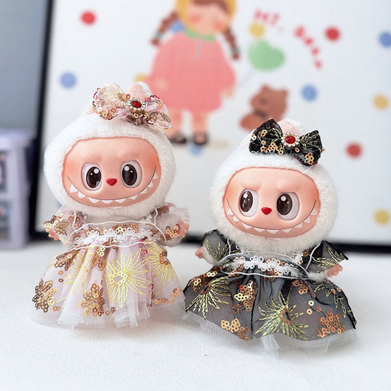 [Clothes only] First and second generation Labubu clothes pendant Rabub sitting baby clothes ruby gauze skirt fairy skirt cute