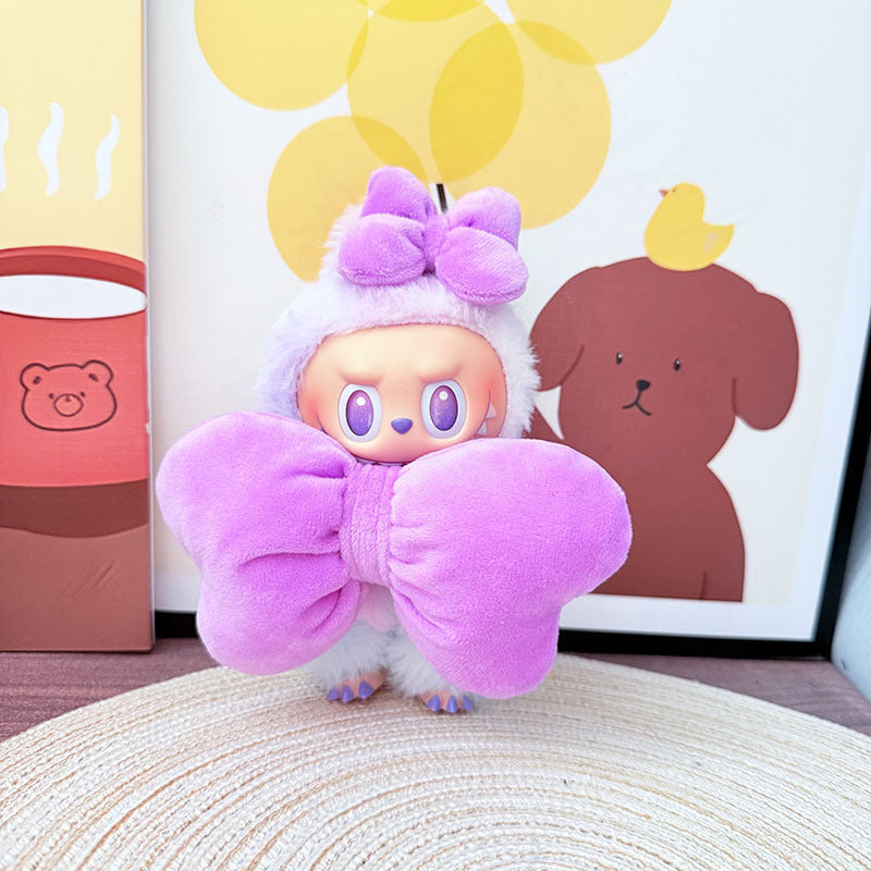 Clothes only] First and second generation Labubu clothes pendant Labubu sitting baby clothes shark bee dinosaur clothes cute