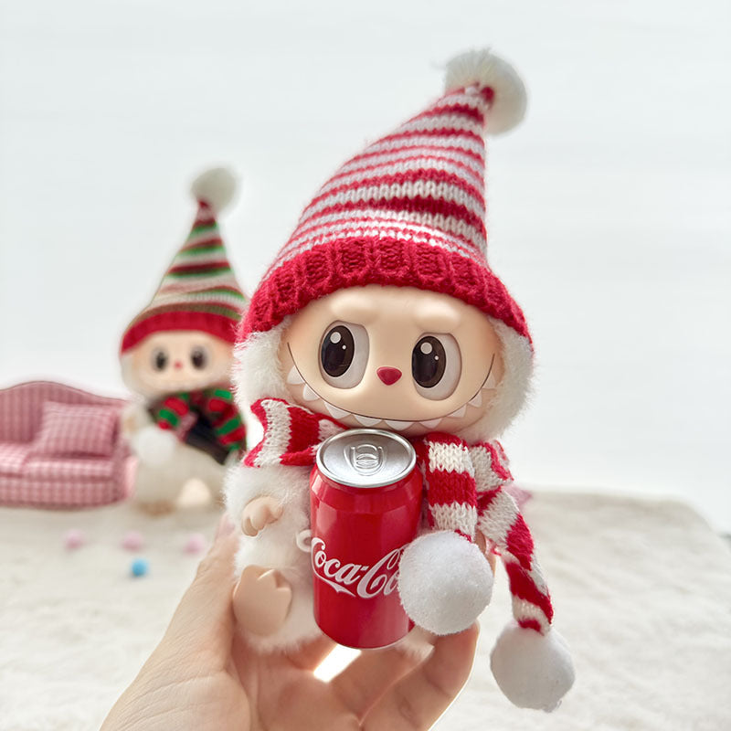 [Clothes only] First and second generation keychain Labubu clothes pendant Labubu Coke Happy Factor New Year set
