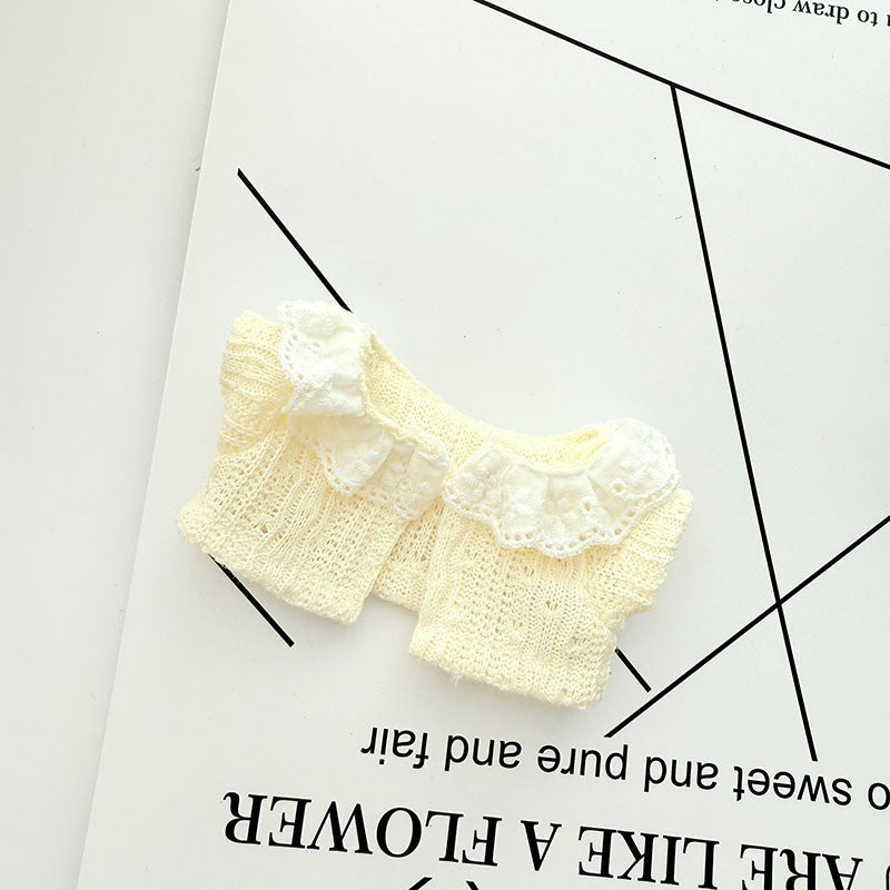 [Clothes only] 17cm pendant rabub clothes sweet and spicy black yarn skirt straw hat set labubu doll clothes cute