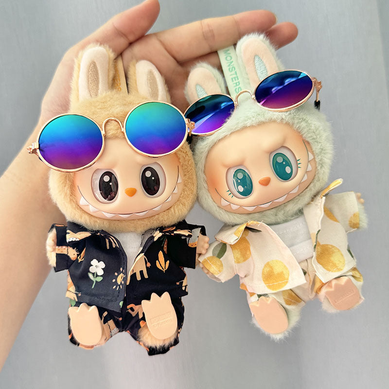 [Clothes only] 1st/2nd generation Labubu clothes pendant Labubu sitting party baby clothes beach glasses set