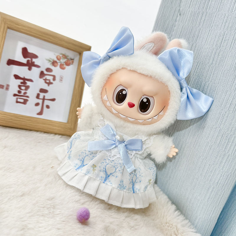 Clothes only] blind box Labubu clothes pendant Labubu baby clothes chess adventure queen baby clothes skirt cute