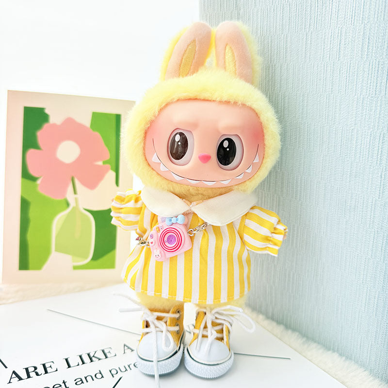 [Clothes only] First and second generation Labubu clothes pendant Labubu sitting party baby clothes pendant outing spring outing