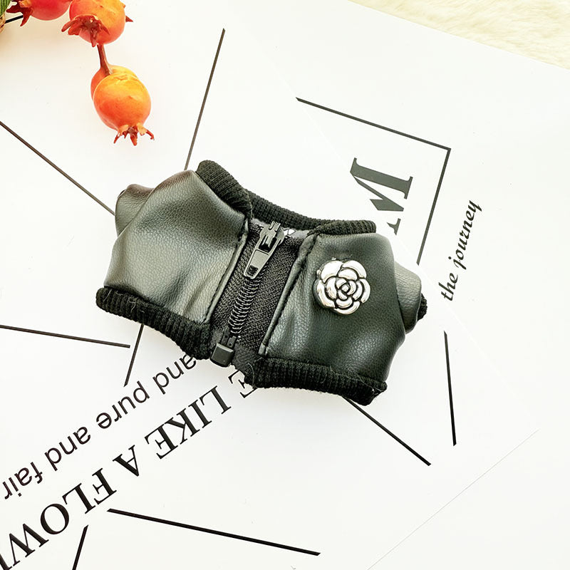 [Clothes only] 17cm pendant, rabub clothes, cat T camellia straw hat set, labubu doll clothes.