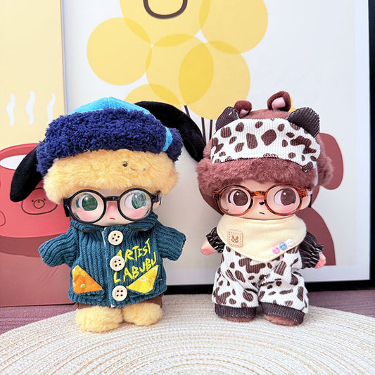 POP MART plush pendant DIMOO vinyl clothes Brutova clothes literary blue wind cocoa ranch set