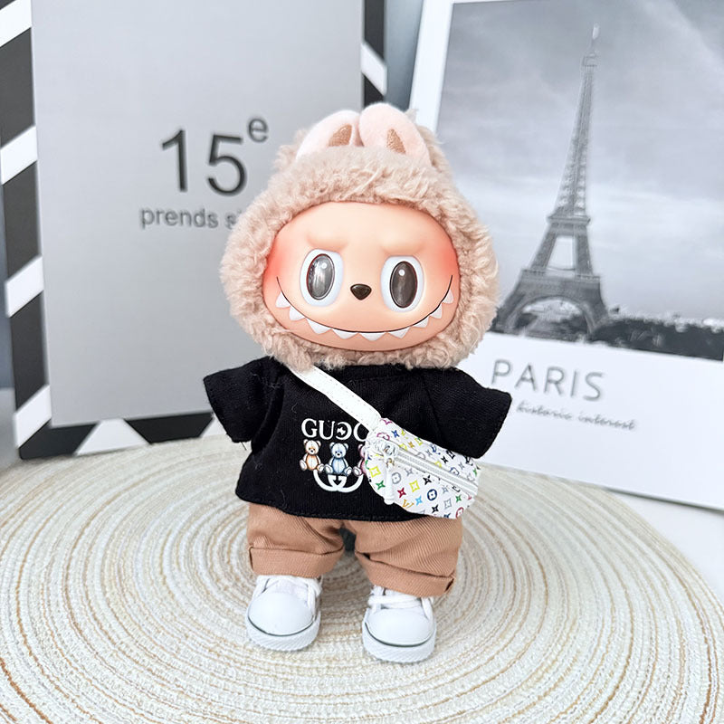 [Clothes only] First and second generation Labubu clothes pendant Labubu sitting party baby clothes trendy modern casual wear