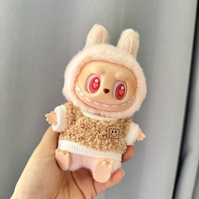 [Clothes only] 1st/2nd generation Labubu clothes pendant Labubu sitting party baby clothes circle smiley face shirt