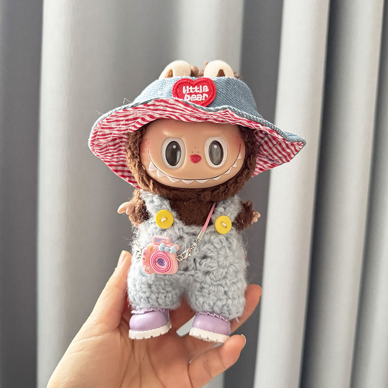[Clothes only] First and second generation keychain Labubu clothes pendant Labubu sitting party bracelet strap sweater